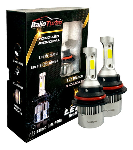 Kit Focos Led 3 Caras Luz Blanca Alta/baja Balastra Y Canbus