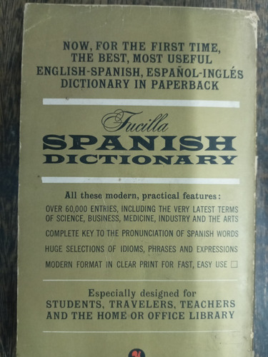 Dictionary Spanish English Spanish * Joseph G. Fucilla *