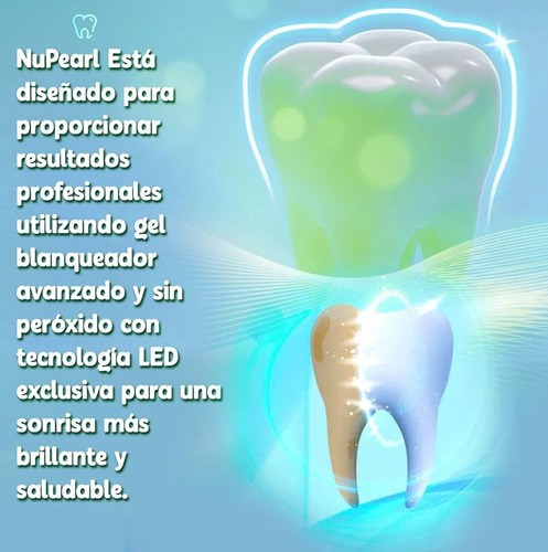 Blanqueador Dental Sin Peroxido Luz Led Y Lapiz Corrector
