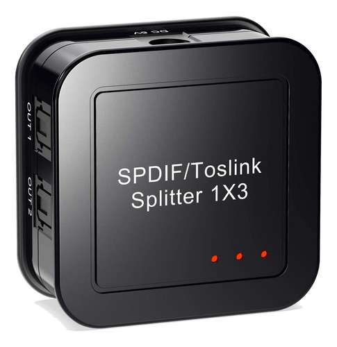 Divisor De Audio Óptico Digital 1x3, Spdif Toslink Digital