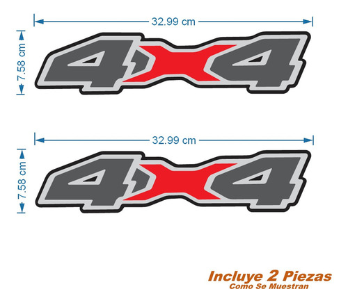 Gap Aplicable A: Calcomanias 4x4 En Impresión P/ Pick Up