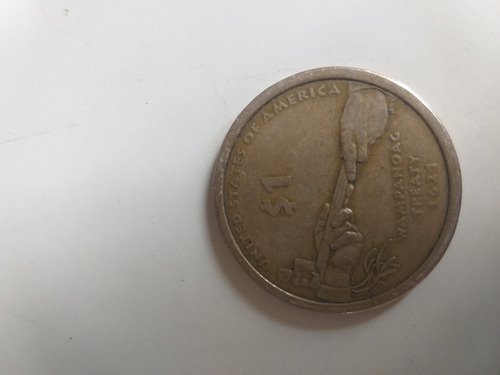 Imagen 2 de 2 de Vendo Moneda De Dolar De 1621 Pacto Wampanoag Treaty