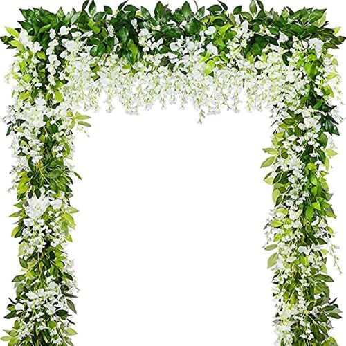 Wisteria Garland 5pack 33ft Artificial Fake Wisteria Vine Fl