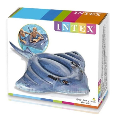 Imagen 4 de 7 de Colchoneta Inflable Para Pileta Mantarraya Intex