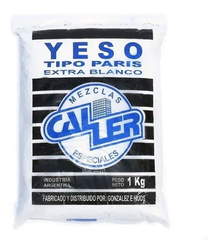 Yeso Tipo Paris X 1 Kg Caller Extra Blanco 