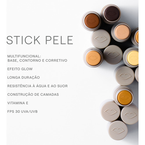 Stick Pele Br34 Boca Rosa - Base Multifuncional Fps30