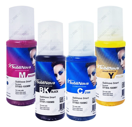 4 X100ml Tinta Sublimatica Inktec Sublinova Smart L375 L3250