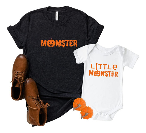 Camisas De Halloween De Momster   Monster, Conjuntos Ju...