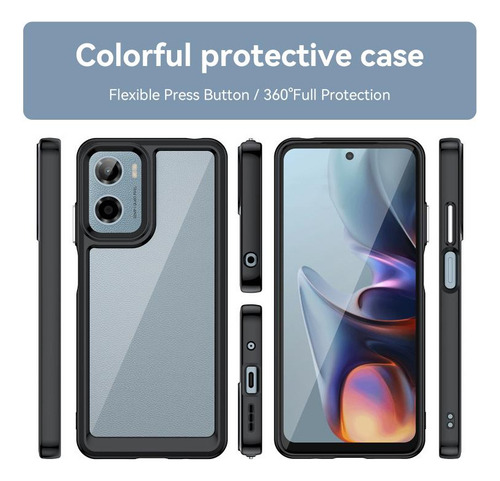 Compatible Funda De Acrílico Y Tpu For Motorola Moto E15 For Motorola