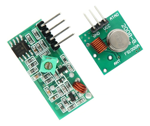 Módulo transmisor receptor Rf 433 mhz Am Arduino Pic Av