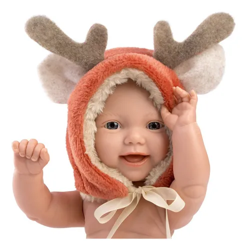 Muñeco Llorens Mini Baby Bebote Disfraz Ciervo Bebote 30 Cm