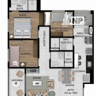 Imagem 12 de 12 de Apartamento Padrão À Venda Em Recife/pe - Gb14