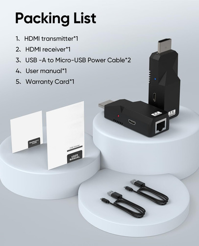 Extensor Hdmi Elalight Sobre Adaptador Extensor Hdmi Único A