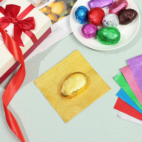 Papel De Aluminio Para Envolver Paquetes De Chocolate Dulce