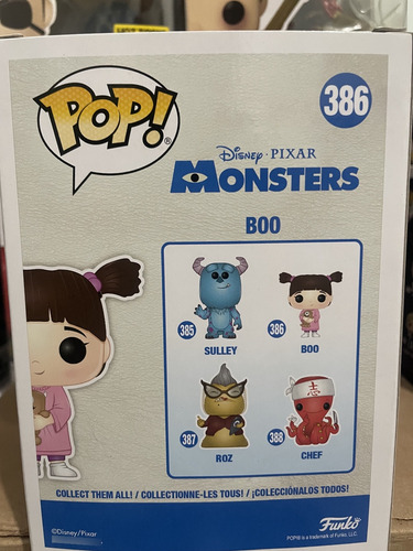 Pop! Funko Boo #386 Monsters Inc (Usado)