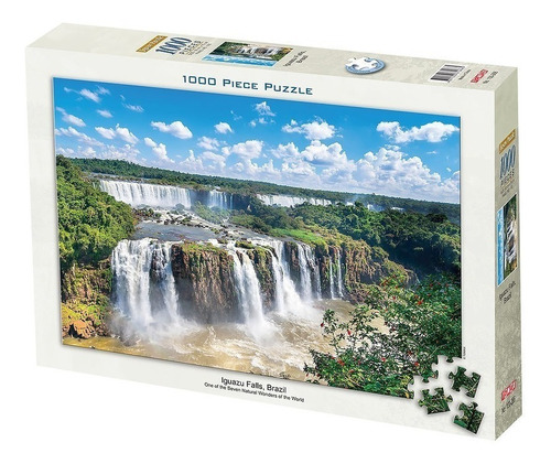 Imagen 2 de 4 de Rompecabezas Tomax Cataratas del Iguazú 100-266 de 1000 piezas
