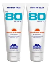 Comprar 2 Protetores Solar Mavaro Fps 80 Corporal E Facial 120g