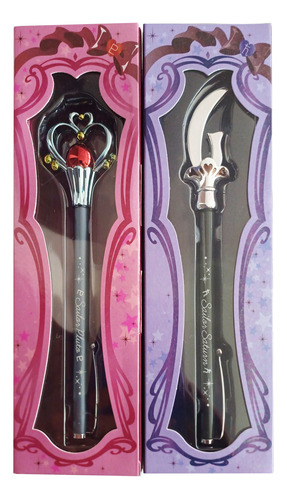 Sailor Moon Set De 2 Apuntadores Sailor Saturno Pluto Toei 