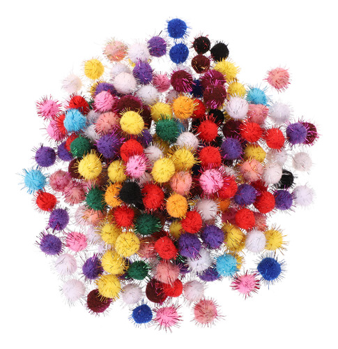 Bolas Esponjosas Coloridas Con Pompones De 2 Cm Para Manuali
