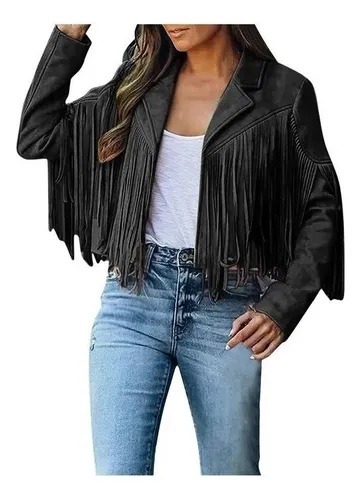 Chamarra flecos hombre new arrivals