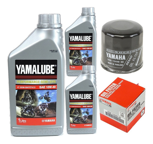 Kit Aceite Filtro Yamaha Mt 09 Semi Sintetico Original