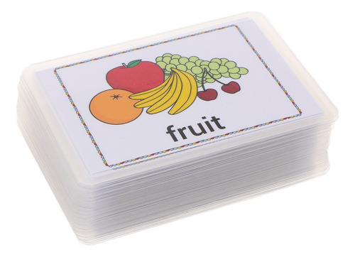 Cv 80pcs Niños Sight / Tarjetas De Vocabulario Con Imagen