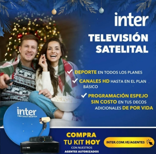 Kit Inter Tv Satelital Nuevo Antena Deco Hd