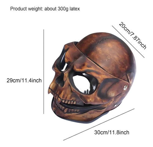 Casco Con Calavera, Máscara De Halloween, Casco De Moto
