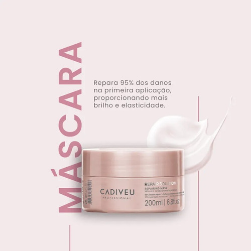 Kit Cadiveu Repair Solution Shampoo Condicionador Máscara