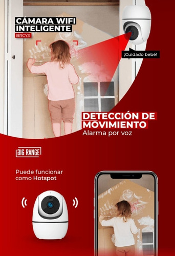 Imagen 3 de 5 de Camara De Seguridad Wifi Inalambrica Full Hd Sonido