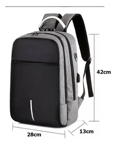 Mochila Notebook Marmitas Alça Reforçada P Livros (wr 2007) Desenho do tecido Preto