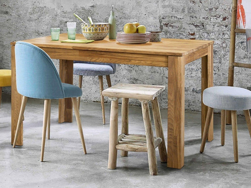 Imagen 8 de 10 de Mesa Extensible De Comedor 100% Madera Roble Ref: Maciza25
