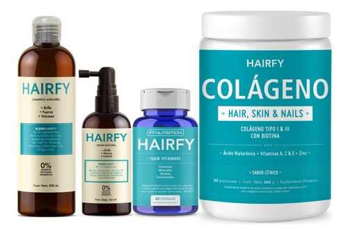 Combo Completo Hairfy Caída Del Pelo - Hombres