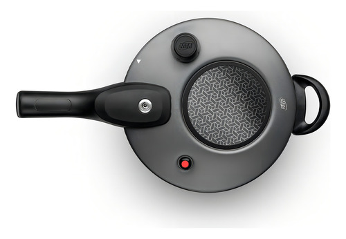 Panela De Pressão Com Visor Antiaderente 4,5l Grafite Mta