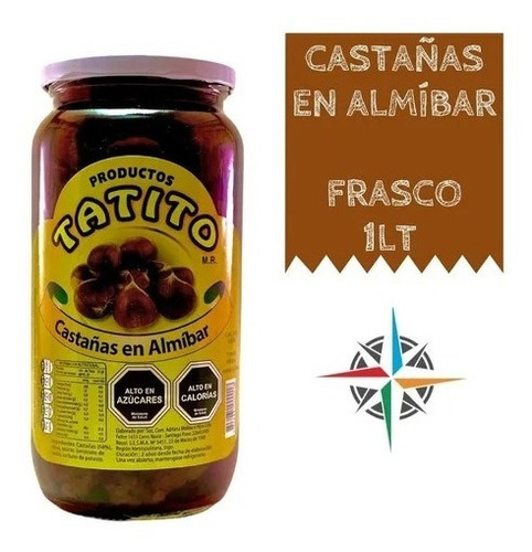 Pack 2 Frascos Castañas Almibar Tatito De Exportación 2 Kls.