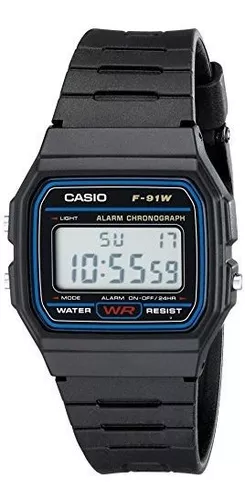 Reloj deportivo digital Casio F91W-1 Classic con correa de resina