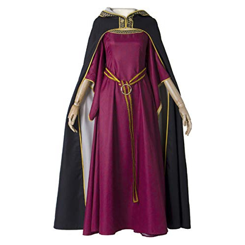 Disfraz De Capa Medieval Larga Mujeres, Vestido De Épo...