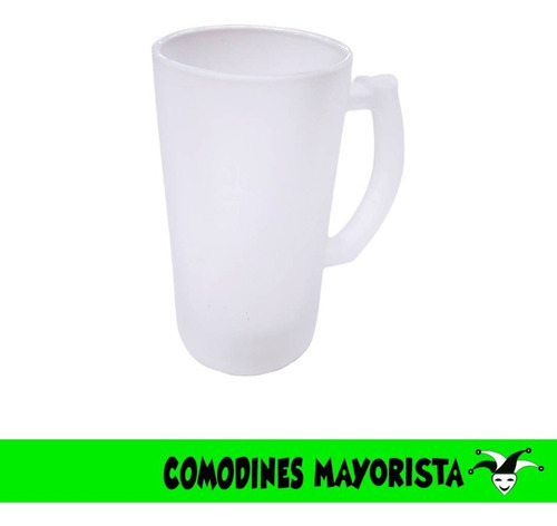 Imagen 1 de 2 de Jarra De Cerveza Esmerilada Para Sublimación Por Mayor