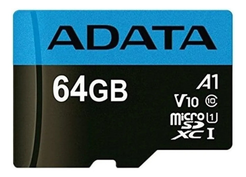 Tarjeta De Memoria Adata Ausdx64guicl10a1-ra1  Premier Con Adaptador Sd 64gb