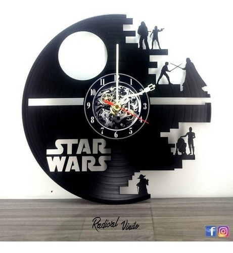Reloj De Vinilo Star Wars Regalos Decoracion