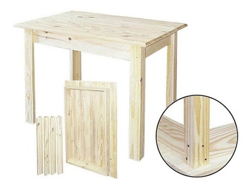 Mesa Madera Pino 120 X 70 Cocina Comedor - Pinoshow