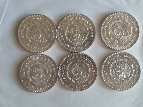 Imagen 8 de 9 de Moneda 1 Peso Morelos Plata Ley 100 Envio $40 Pesos