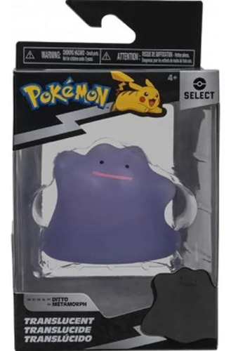 Figura Translucida Ditto Pokémon Jazwares Select 7cm