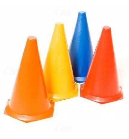 Kit 20 Cones 23cm + 20 Chapeu Chines Funcional Agilidade