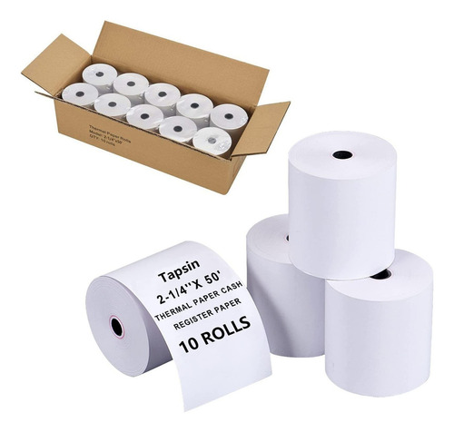 Rollos De Papel Térmico Tapsin Para Recibos De 2-1/4 P Rpy