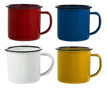 Comprar Luxshiny 4 Tazas De Café Esmaltadas, Tazas De Té Esmaltadas 