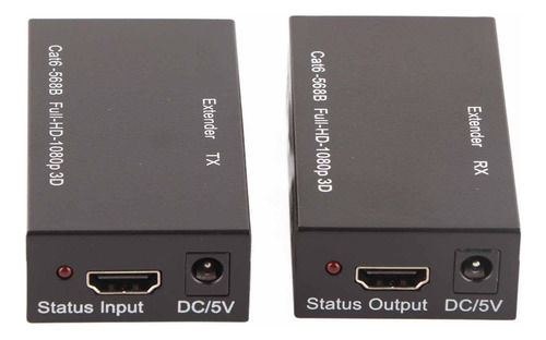 Extensor Hdtv Fhd De 1080p, 60 Hz, 65,6 Yardas, 24 Awg, Cat6