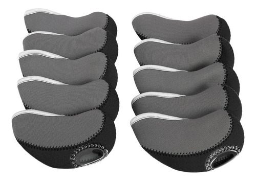 Cubierta De Cabeza De Golf Iron Club Negro Negro