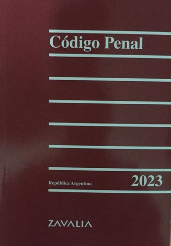 Código Penal Zavalia Rustico