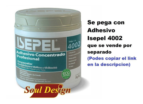 Imagen 2 de 5 de Guarda Vinilizada Muresco 96514 Relieves 0,17 X 5 Mts Soul
